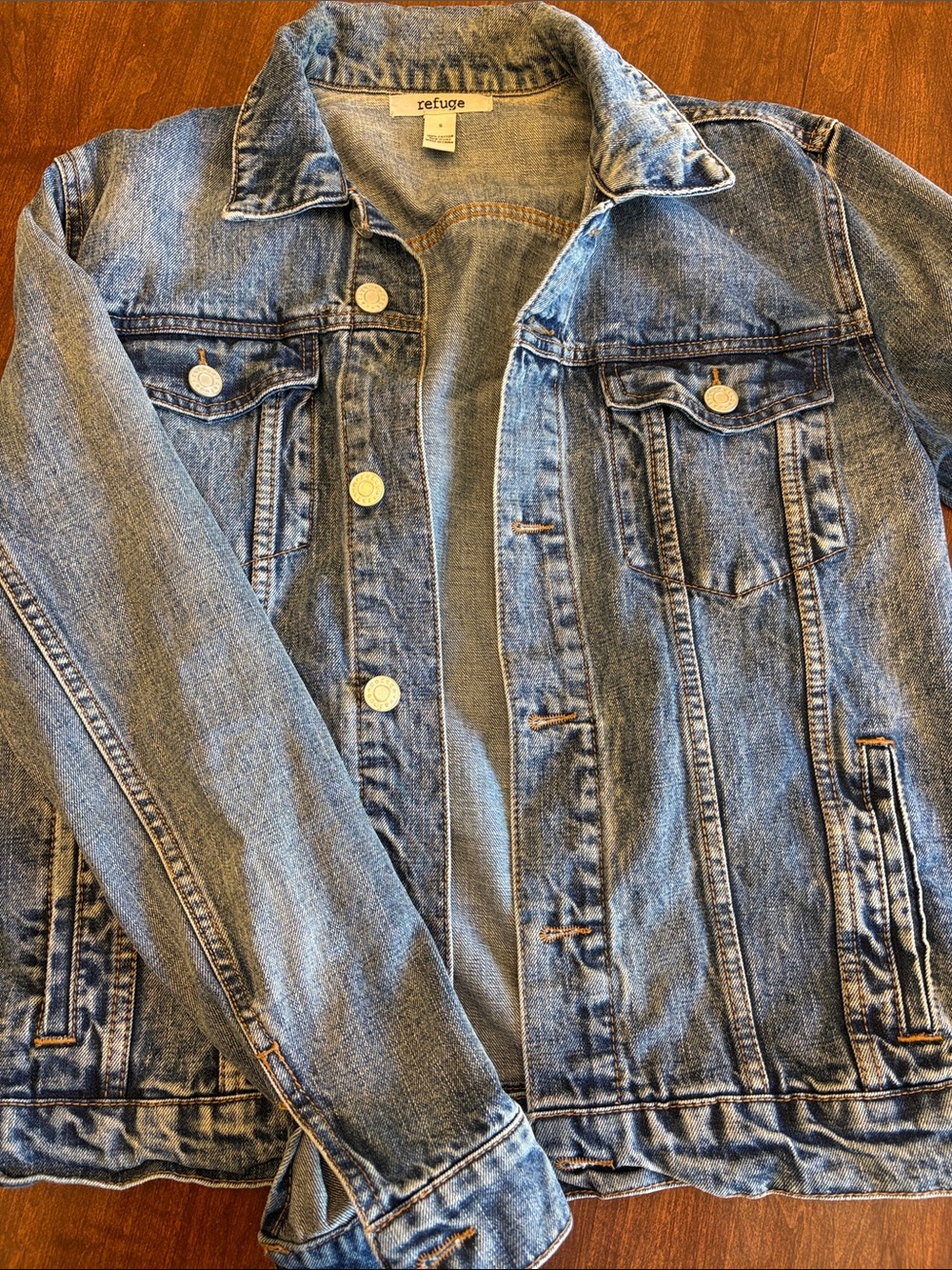 refuge Light Blue Denim Trucker Jacket